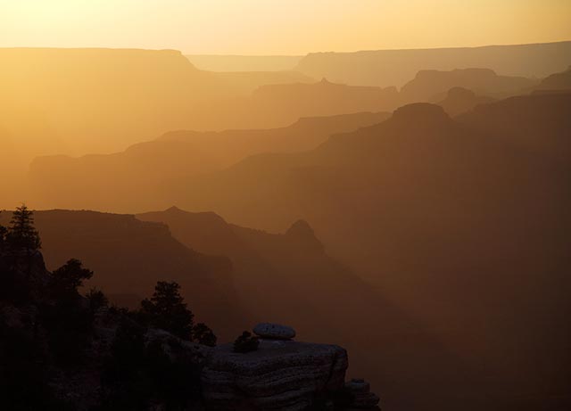 Silhouettes from Yaki Point